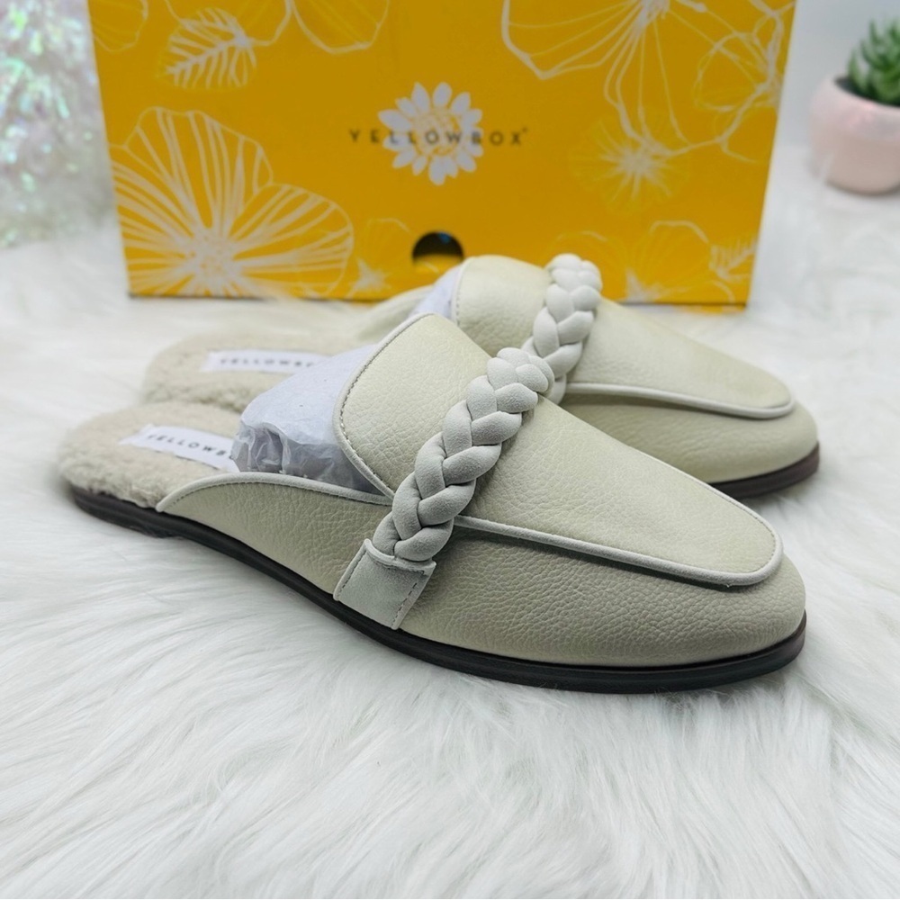 YELLOW BOX Bliss Lined Mules size 7.5M - Picture 1 of 9